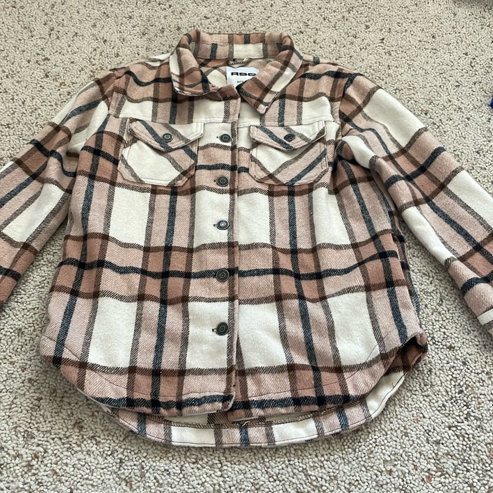 rsq flannel pattern coat